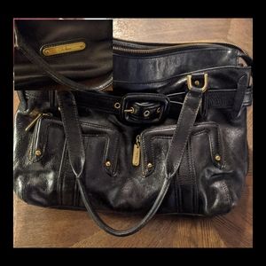 Cole Haan Black Leather Shoulder Bag